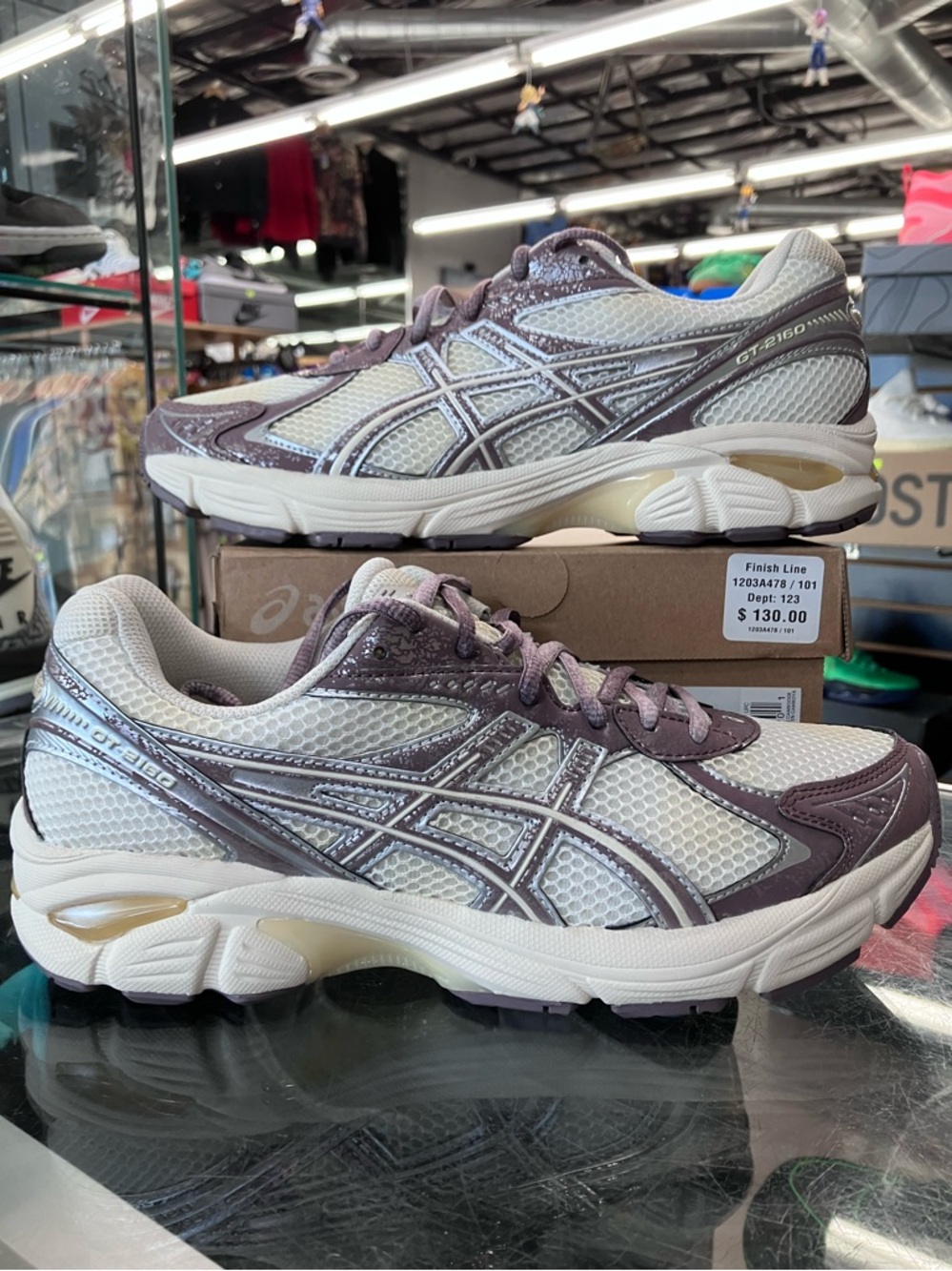 ASICS GT-2160 Pre-Aged Pack Mauve Grey Brown Size 9